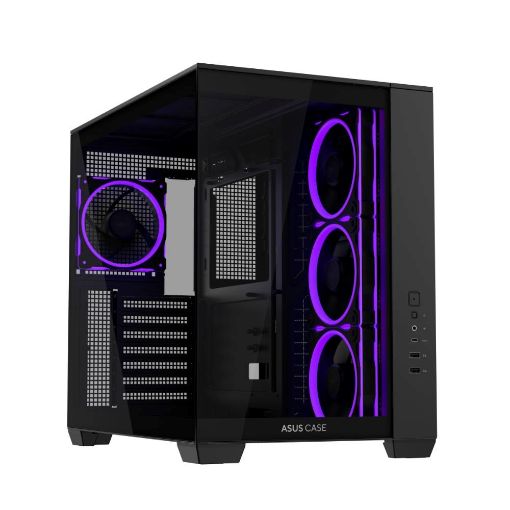 Obrázek ASUS Case A32 PLUS TG ARGB, ATX, Průhledná bočnice, 4x 120mm ARGB Fan, Černá