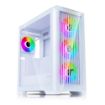Obrázek EVOLVEO Ptero Q2G, skříň ATX, 4x ARGB ventilátor, čelní+boční panel sklo, bílá