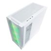 Obrázek EVOLVEO Ptero Q2G, skříň ATX, 4x ARGB ventilátor, čelní+boční panel sklo, bílá