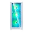 Obrázek EVOLVEO Ptero Q2G, skříň ATX, 4x ARGB ventilátor, čelní+boční panel sklo, bílá