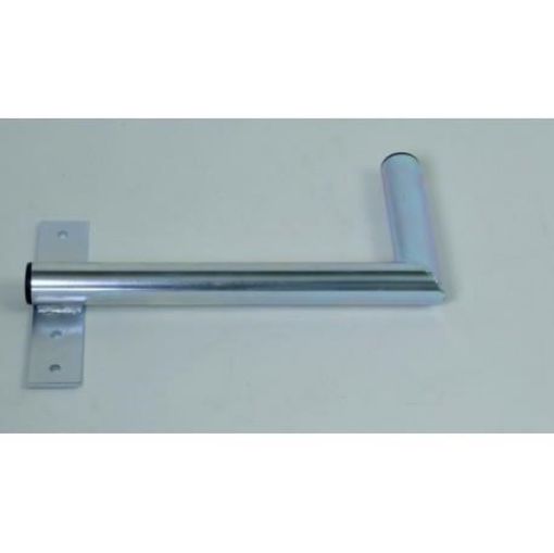 Obrázek Držák antény na zeď u okna s pásem, levé uchycení, galvanický zinek, délka 40cm