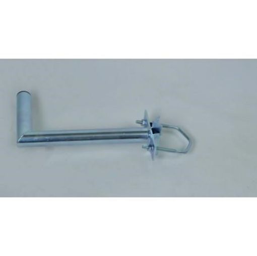 Obrázek Držák antény na balkón s vinklem, galvanický zinek, délka 35cm