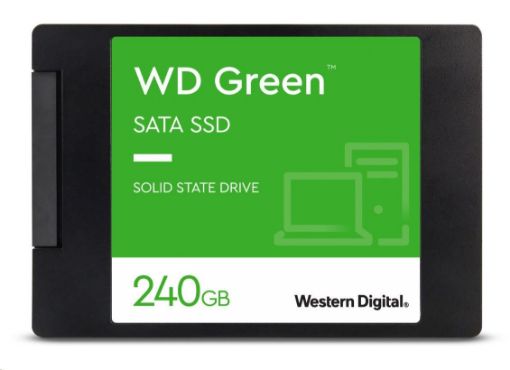 Obrázek WD GREEN SSD 3D NAND WDS250G5G0A00CPT0C 250GB SATA/600, (R:500, W:400MB/s), 2.5"