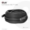 Obrázek Club3D Kabel USB-C, 10 Gbps, 4K120Hz, 8K60Hz, 60W, Bi-directional, 15m, černá
