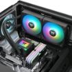 Obrázek THERMAL TAKE Vodní chladič LA240 ARGB, 2x120mm ARGB, LGA1851, AM5, černá