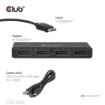Obrázek Club3D hub MST (Multi Stream Transport) DisplayPort 1.4 na 4x DisplayPort, Quad monitor, 4x 4K30Hz, 8K30Hz