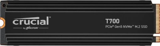 Obrázek CRUCIAL SSD 1TB T700, M.2 2280, PCIe Gen5x4, R:11700/W:9500MB/s, Heatsink