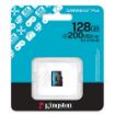 Obrázek Kingston MicroSDXC karta 128GB Canvas Go! Plus, R:200/W:160MB/s, Class 10, UHS-I, U3, V30, A2 + Bez  Adaptéru