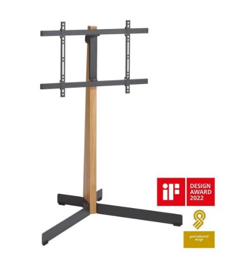 Obrázek Vogel's TV 40-77'', natáčení ±45°, VESA 600x400 mm, výška středu VESA 780-980 mm, 50 kg, dub + černá ocel