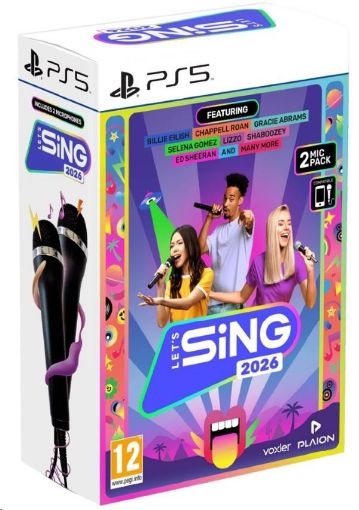 Obrázek PS5 hra Let’s Sing 2026 + 2 mikrofony