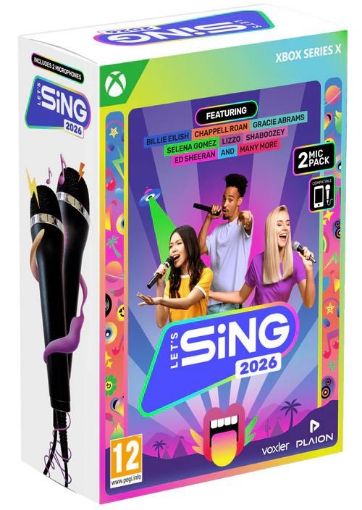 Obrázek Xbox X hra Let’s Sing 2026 + 2 mikrofony
