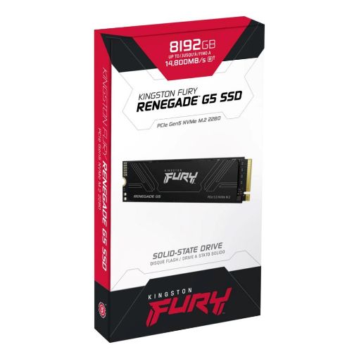 Obrázek Kingston FURY RENEGADE G5 SSD 8TB M.2 2280 NVMe PCIe 5.0 (R 14800MB/s; W 14000MB/s)