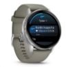 Obrázek Garmin Venu® 4 - 45 mm Silver / Silver Gray silikonový řemínek