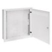 Obrázek Solarix rozvaděč LC-18 do zdi s lištami 2U, 4U a 11U, 550x550 bílá RAL9003 s rámečkem k zazdění LC-18-55-15-W-W