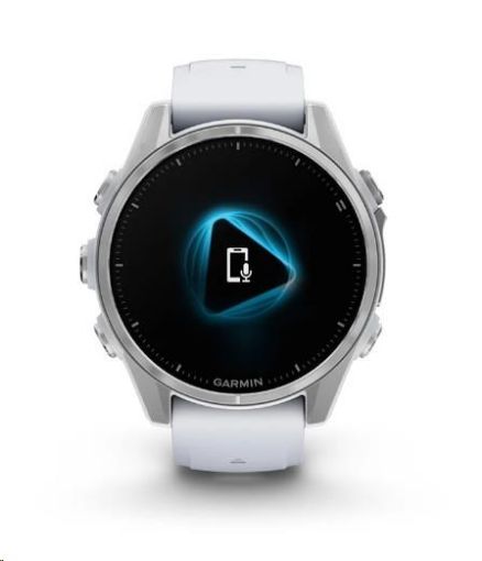 Obrázek Garmin fenix® 8 – 43 mm, AMOLED, Silver / Whitestone se silikonovým řemínkem, EU