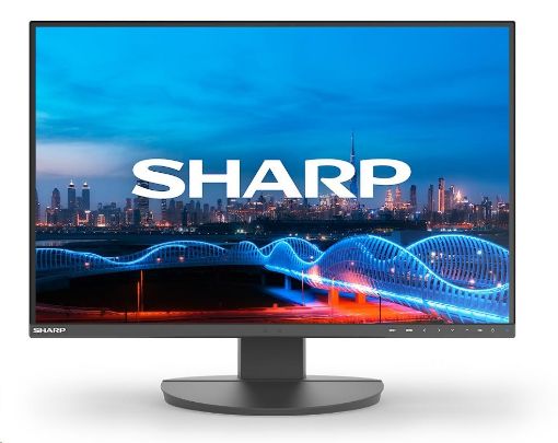 Obrázek SHARP MT 24" MultiSync EA241W-BK, IPS TFT, 1920x1200, 300nit, 1000:1, 5ms, DP, DVI-D, HDMI, USB, Repro, Černý