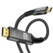 Obrázek PremiumCord USB-C na HDMI kabel 2m rozlišení obrazu 8K@60Hz,4K@144Hz Aluminium