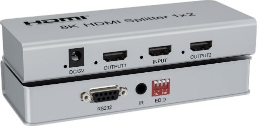 Obrázek PremiumCord HDMI 2.1 splitter 1-2 porty, 8K@60Hz, 4K@120Hz, 1080p, HDR