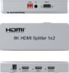 Obrázek PremiumCord HDMI 2.1 splitter 1-2 porty, 8K@60Hz, 4K@120Hz, 1080p, HDR
