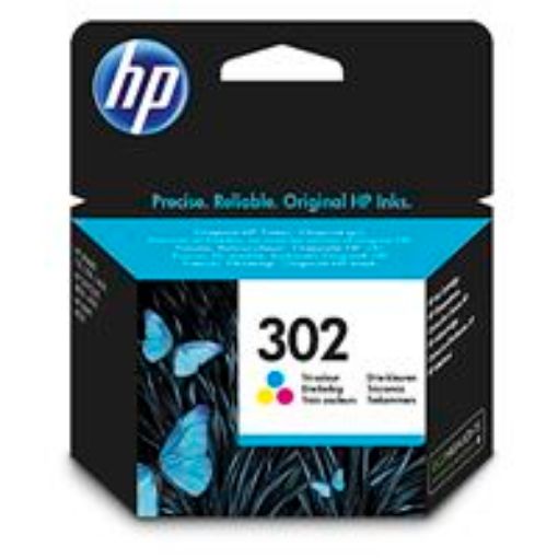 Obrázek HP 302 Tri-color Original Ink Cartridge, , F6U65AE (165 pages)