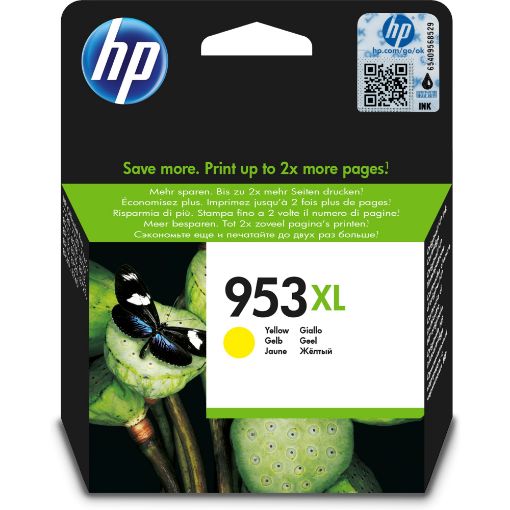 Obrázek HP 953XL High Yield Yellow Original Ink Cartridge (1,600 pages)