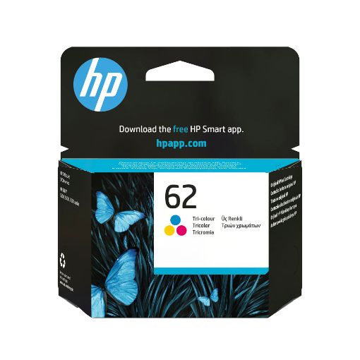 Obrázek HP 62 Tri-color Original Ink Cartridge (165 pages)