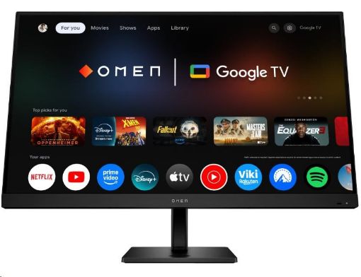 Obrázek LCD HP OMEN 32x; 80 cm, 31,5", 4k IPS; 144Hz; 400 nits;Google TV,  HDMI 2.0,DP 1.4;USB-C 65W PD,USB-A
