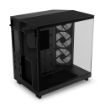 Obrázek NZXT skříň H6 Flow RGB dvoukomorová / MidT / 3x120mm RGB fan / 2xUSB 3.2 / USB-C / prosklená / černá