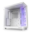 Obrázek NZXT skříň H6 Flow RGB dvoukomorová / MidT / 3x120mm RGB fan / 2xUSB 3.2 / USB-C / prosklená / bílá