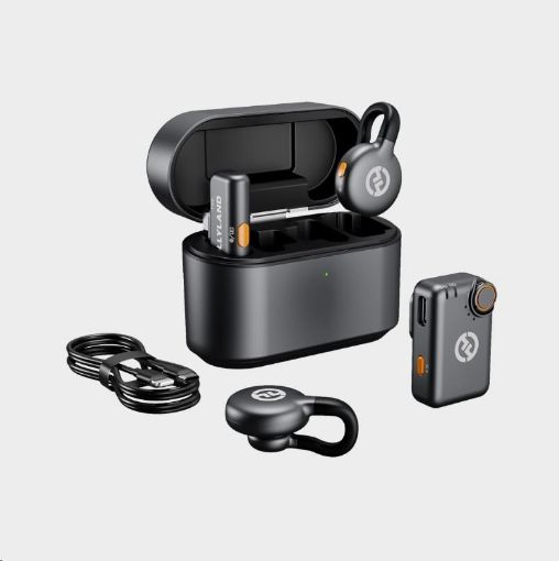 Obrázek Hollyland LARK M2S Combo Wireless Lavalier Microphone Combo (Space Gray)