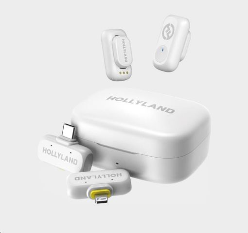 Obrázek Hollyland LARK A1 Combo Ivory White, with USB-C RX + Lightning RX + Charging Case