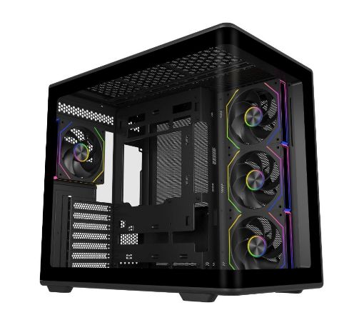 Obrázek Cooler Master case Elite 600, ATX, Průhledná bočnice, 4x 120mm Fan, Černá