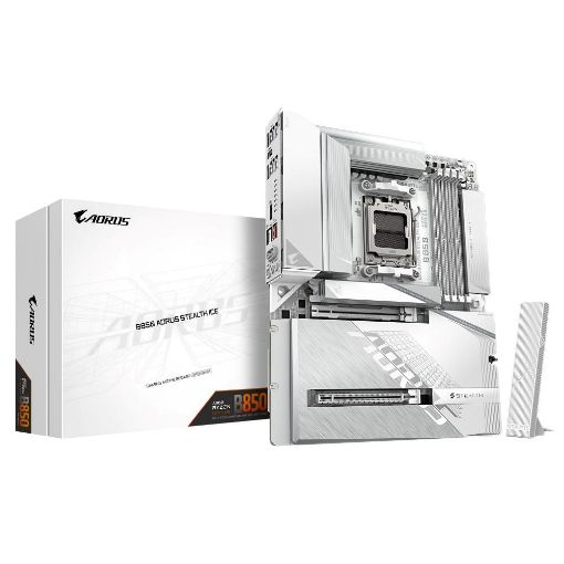 Obrázek GIGABYTE MB Sc AM5 B850 AORUS STEALTH ICE, AMD B850, 4xDDR5, 1xHDMI