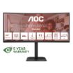 Obrázek AOC MT 34" CU34E4CV - 3440x1440,VA,120Hz,HDR10,2xHDMI,DP,USBhub,USB-C,RJ45,repro,Zakřivený
