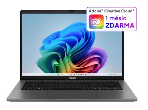 Obrázek ASUS NTB Vivobook S14 (M3407KA-OLED031W), AI 7 350, 14" 1920x1200 OLED, 32GB, 1TB SSD, Radeon, W11 Home, Matte Gray