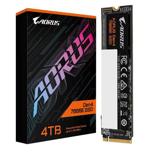 Obrázek GIGABYTE SSD 4TB AORUS Gen4 7000E, PCIe Gen4x4, M.2 2280, (R:7100/ W:6500MB/s)