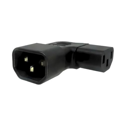 Obrázek Adaptér úhlový na stranu IEC C13 na IEC C14 napětí 230V, 10A