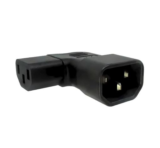 Obrázek Adaptér úhlový na stranu IEC C13 na IEC C14 napětí 230V, 10A