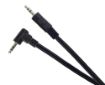 Obrázek PREMIUMCORD Kabel Jack 3,5mm - 3,5mm 90° M/M 1,5m