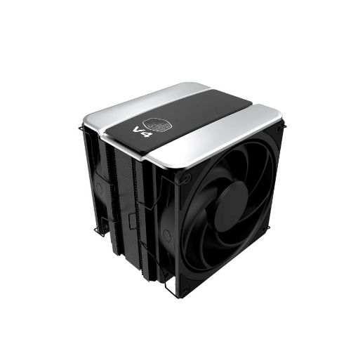 Obrázek Cooler Master CPU Chladič V4 ALPHA 3DHP BLACK, 2x120mm, LGA1851, AM5, černá