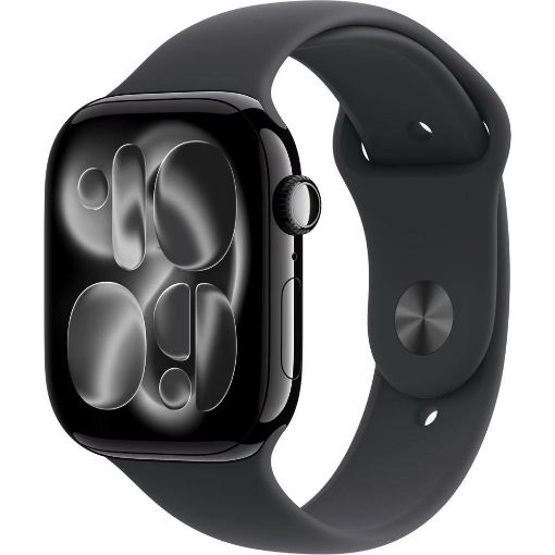 Obrázek Apple Watch Series 11 GPS 42mm Jet Black Aluminium Case with Black Sport Band - S/M