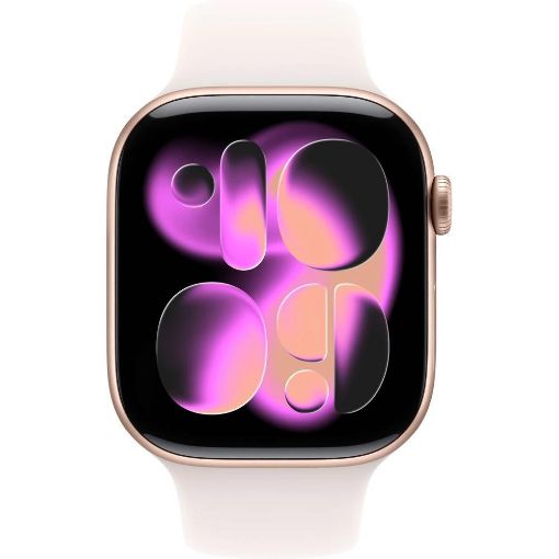 Obrázek Apple Watch Series 11 GPS 46mm Rose Gold Aluminium Case with Light Blush Sport Band - S/M
