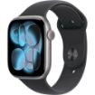 Obrázek Apple Watch Series 11 GPS + Cellular 42mm Space Grey Aluminium Case with Black Sport Band - M/L