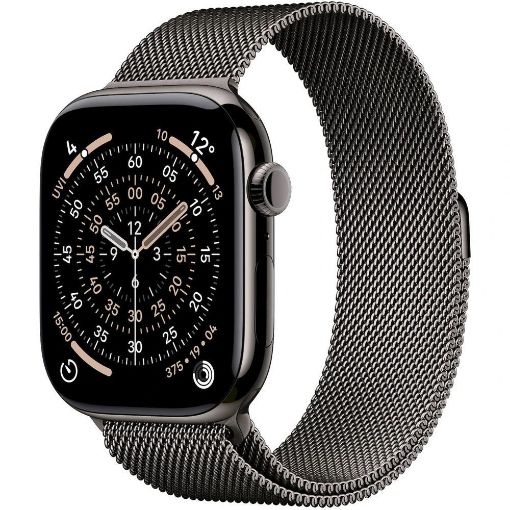 Obrázek Apple Watch Series 11 GPS + Cellular 42mm Slate Titanium Case with Slate Milanese Loop