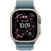 Obrázek Apple Watch Ultra 3 GPS + Cellular 49mm Natural Titanium Case with Light Blue Alpine Loop - Small