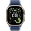 Obrázek Apple Watch Ultra 3 GPS + Cellular 49mm Natural Titanium Case with Blue/Bright Blue Trail Loop - S/M