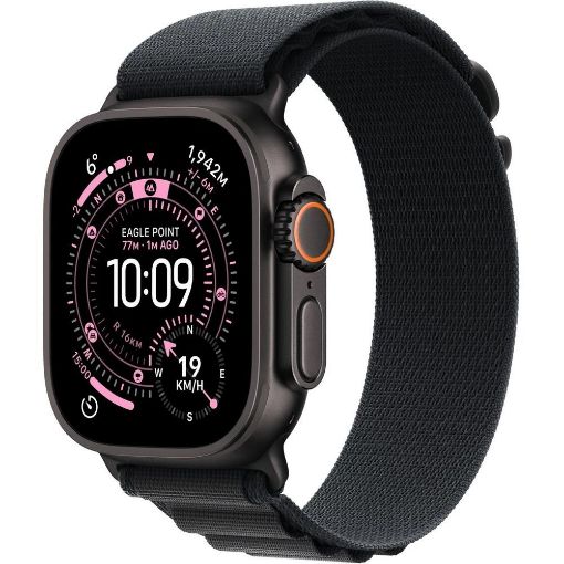Obrázek Apple Watch Ultra 3 GPS + Cellular 49mm Black Titanium Case with Black Alpine Loop - Medium