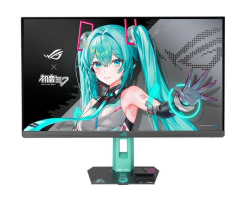 Obrázek ASUS LCD ROG Strix XG27ACMEG-G Hatsune Miku Edition, 27" 2560x1440, 400nits, 1ms, 260Hz, USB, DP, HDMI, Audio, Vesa