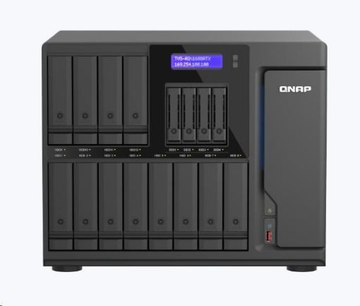 Obrázek QNAP TVS-AIh1688ATX-U9-48G (24C/CoreUltra9/5,6GHz/48GBRAM/12xSATA/4xU.2/2x2,5GbE/2x10GbE/5xUSB3.2/1xUSB4/3xPCIe/1xHDMI)