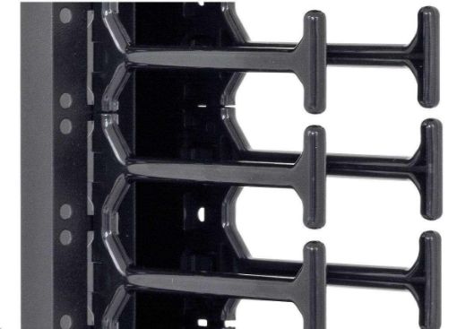 Obrázek TRITON vertikální vyvazovací panel 32U, dvouřadý, pro rozvaděče šířky 800mm z řady RMA, RZA, RDA, RTA, RYA, černý